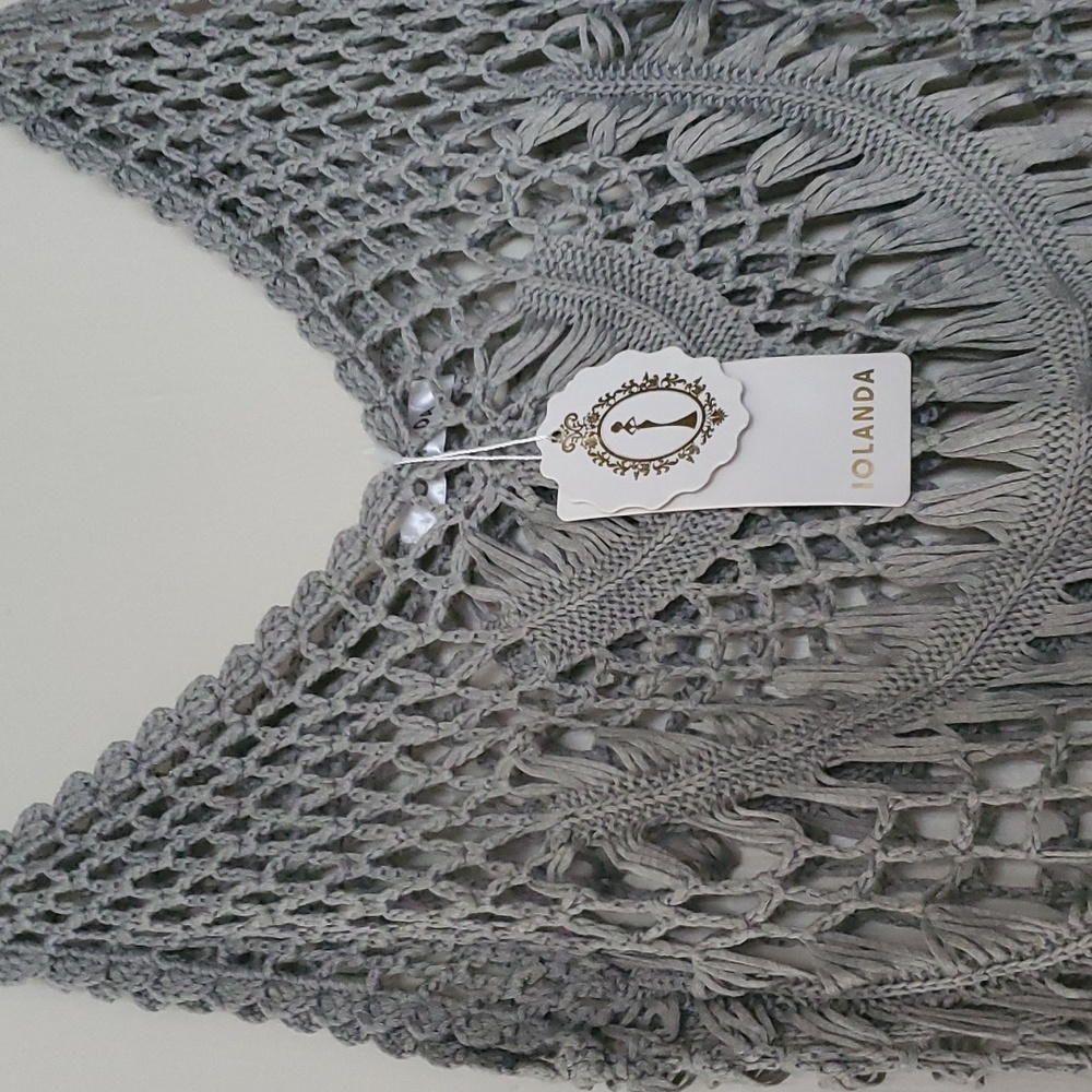 NWT Beach grey knit coverup - Picture 5 of 6